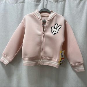 NWT Disney 3T embroidered varsity jacket Mickey Mouse